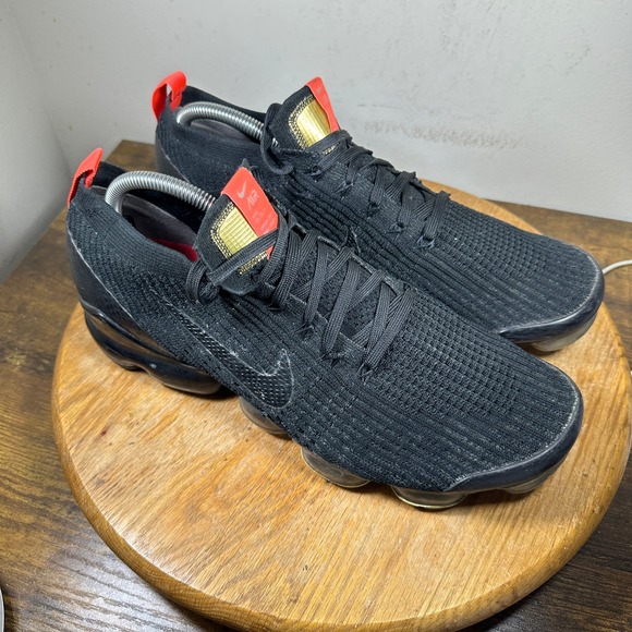 Nike Air VaporMax Flyknit 3 Black Mens Running Shoes AJ6900-023 Size 12